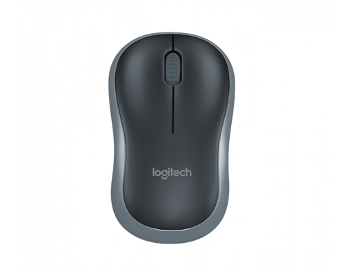 Wireless optical mouse LOGITECH M185, Swift Grey, USB, image 