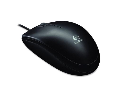Wired optical mouse LOGITECH B100, Black, USB, image 