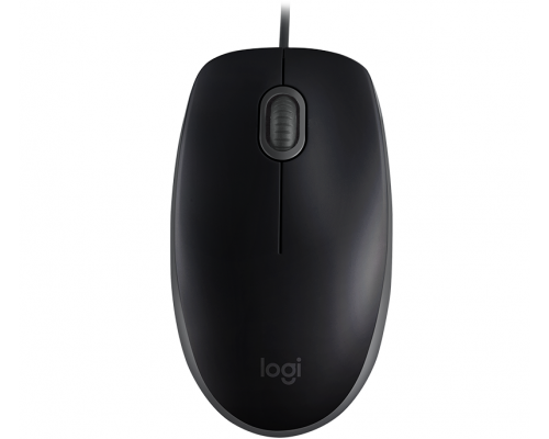 Mouse optic cu fir LOGITECH B110 Silent, Negru, USB, image 