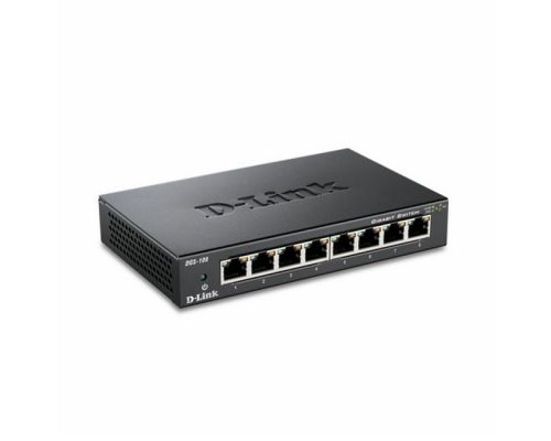 Switch D-Link DGS-108/E, 8 ports, 10/100/1000, Gigabit, metal, image , 2 image
