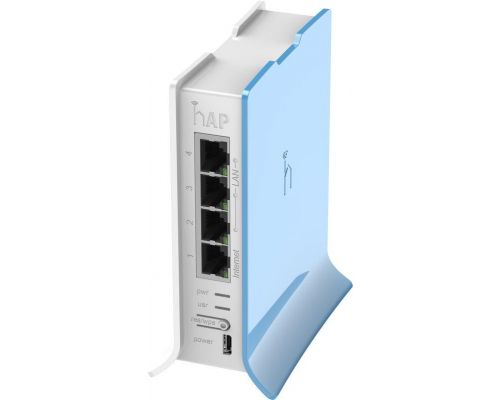 Wireless Access Point MikroTik hAP lite RB941-2nD-TC, 32MB RAM, 4xLAN, built-in 2.4Ghz 802.11b/g/n, tower case, image 