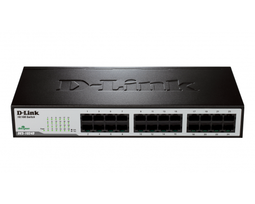 Switch D-Link DES-1024D/E, 24 -port 10/100, Desktop, rack mount, image 