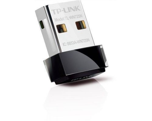Nano Adapter TP LINK TL-WN725N, USB, Realtek, 2.4Ghz, 802.11n/g/b, image 