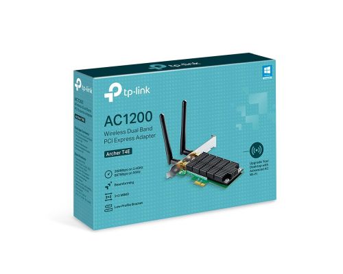 Wireless Adapter TP-LINK Archer T4E , AC1200 dual band, PCI-EX, 2 external antennas, image , 5 image