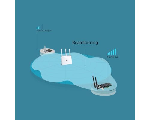 Wireless Adapter TP-LINK Archer T4E , AC1200 dual band, PCI-EX, 2 external antennas, image , 4 image