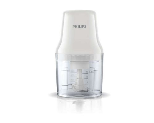 Tocător PHILIPS HR1393/00, 450W 0.7L plastic bowl, white, image _ab__is.image_number.default