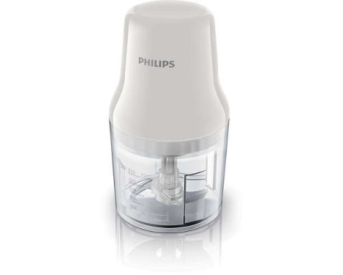 Tocător PHILIPS HR1393/00, 450W 0.7L plastic bowl, white, image 