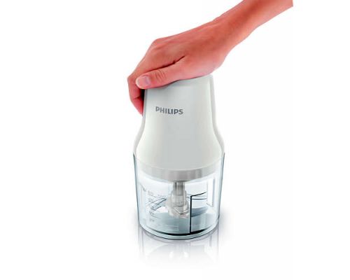 Tocător PHILIPS HR1393/00, 450W 0.7L plastic bowl, white, image _ab__is.image_number.default