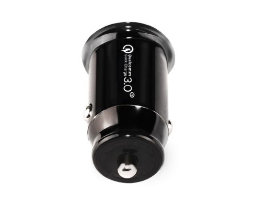Makki Fast Charger Car - Type-C + USB QC3.0  20W - MAKKI-CC20W02-BK, image , 3 image