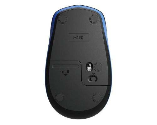 Wireless Mouse Logitech M190 Full-Size, Blue, image _ab__is.image_number.default