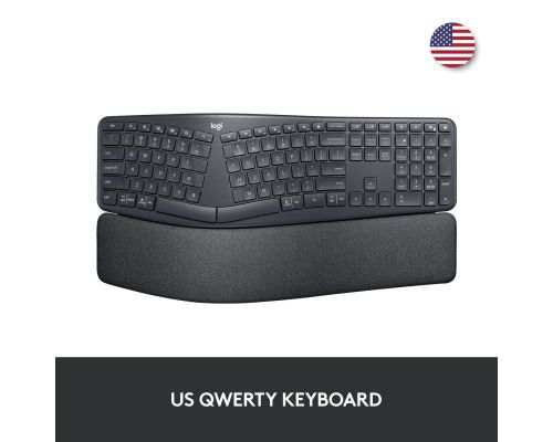 Wireless Keyboard Logitech ERGO K860, Graphite, image _ab__is.image_number.default