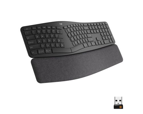 Wireless Keyboard Logitech ERGO K860, Graphite, image _ab__is.image_number.default