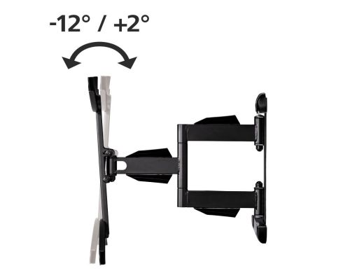 Hama FULLMOTION TV Wall Bracket, 3 Stars, 191 cm (75"), black, image _ab__is.image_number.default