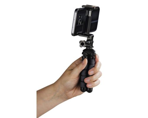 Hama "Flex" Mini-Tripod for Smartphone and GoPro, 14 cm, black, image , 4 image