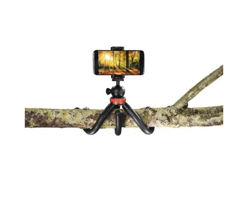 Hama "FlexPro" Tripod for Smartphone, GoPro and Photo Cameras, 27 cm, red, image , 6 image
