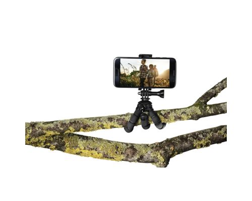 Hama "Flex" Mini-Tripod for Smartphone and GoPro, 14 cm, black, image , 6 image