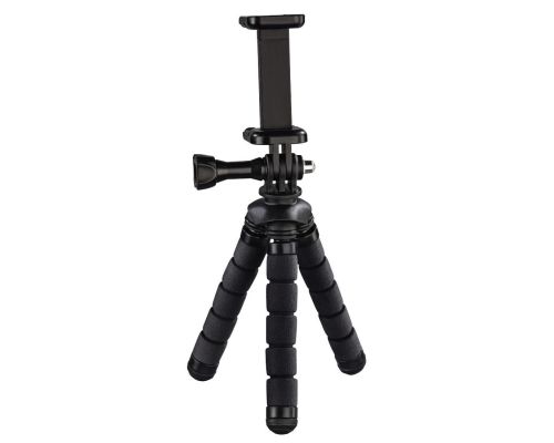 Hama "Flex" Mini-Tripod for Smartphone and GoPro, 14 cm, black, image 