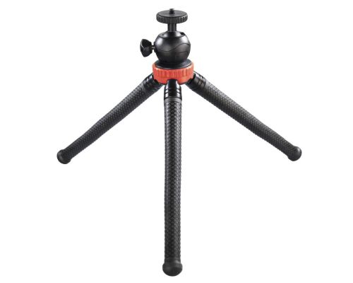 Hama "FlexPro" Tripod for Smartphone, GoPro and Photo Cameras, 27 cm, red, image , 4 image