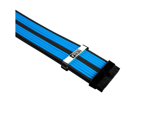 1stPlayer Custom Modding Cable Kit Black/Blue - ATX24P, EPS, PCI-e - BBL-001, image 
