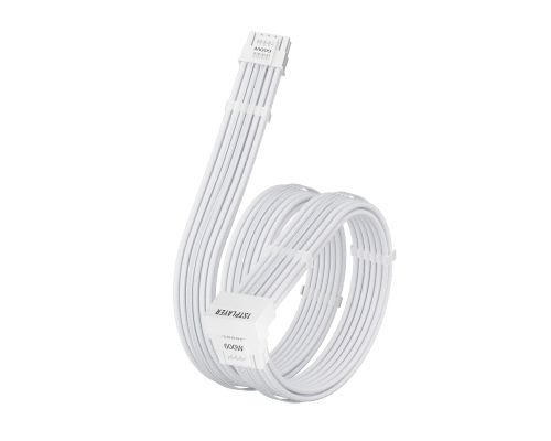 1stPlayer Custom Sleeved Modding Cable White - PCIe 5.0 12VHPWR M/M - FM2-B-WH, image , 5 image