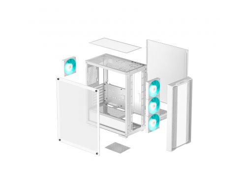DeepCool Case ATX - CC560 WH v2, image , 11 image