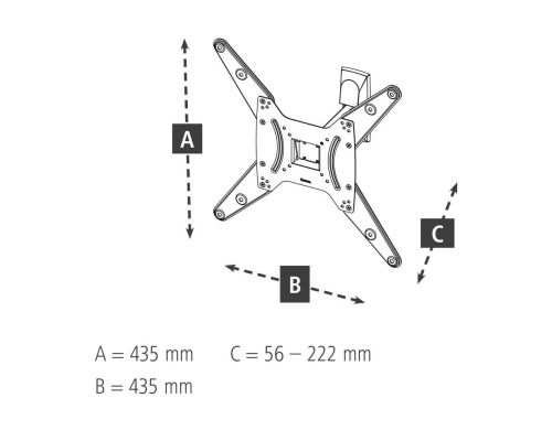 Hama TV Wall Bracket, Swivel, Tilt, 165 cm (65") up to 20 kg, image , 10 image