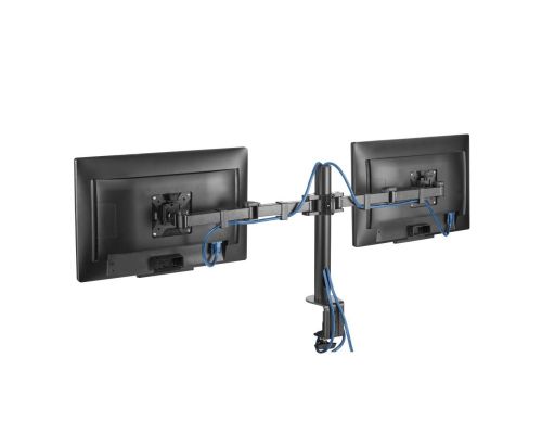 Hama Monitor Holder, 2 Monitors, Height-adjustable, Swivel/Tilt, 13" - 35", image _ab__is.image_number.default