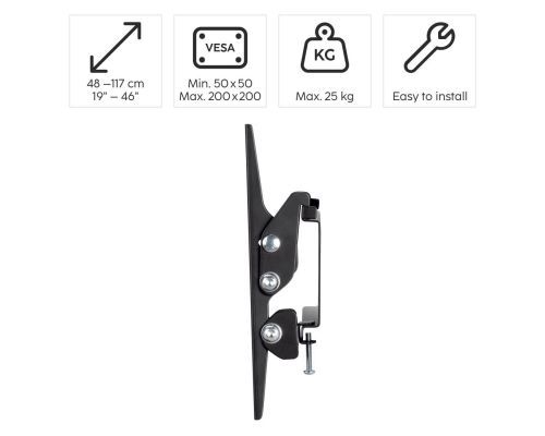 Hama TV Wall Bracket, Tilting, 117 cm (46") up to 25 kg, image , 8 image