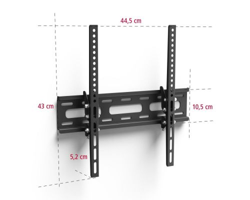 Hama TV Wall Bracket, Tilt, 191 cm (75") up to 40 kg, 220808, image , 8 image