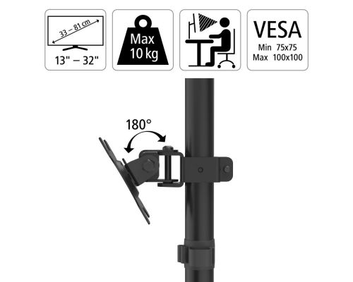 Hama Monitor Holder, Height-adjustable, Swivel / Tilt, 33 - 81 cm (13" - 32"), image _ab__is.image_number.default