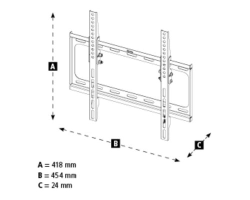Hama TILT TV Wall Bracket, 191 cm (75"), HAMA-118069, image , 13 image