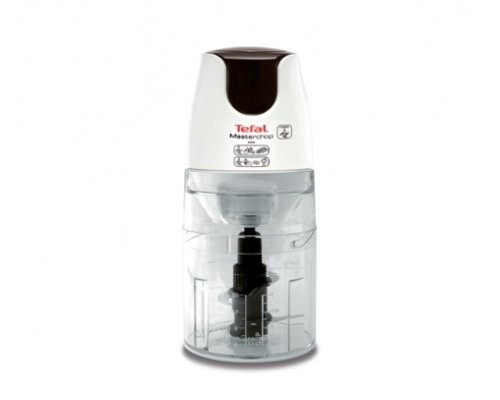 Tefal MB450B38, Masterchop XL, 500 W, Capacity 500 ml, 4 stainless steel blades, 3 in 1: grinding, chopping and mixing, white/dark warm silver, image 