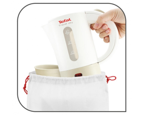 Tefal KO120130 TRAVEL CITY2 0.5L white & grey, 2 cups, travel bag, spoon, image , 2 image