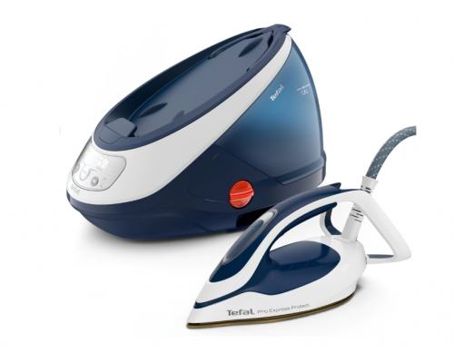 TEFAL GV9221E0 ProExpress Protect, blue, 2600W, electronic temp settings, 7,6bars, 140g/min, steam boost 550g/min, Durilium Airglide Autoclean Ultra Thin soleplate, AD, AO, removable water tank 1,8L, calc collector, lock system, fast heat up 2min, image _ab__is.image_number.default
