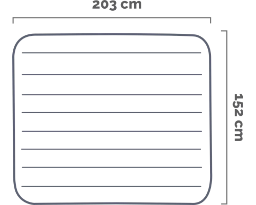 Intex Pillow Rest Raised Air Mattress 152 x 203 x 42 cm, with integrated pump, 64124ND, image , 6 image