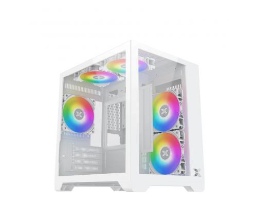 Xigmatek Case mATX - Aqua M Lite Arctic - 5 ARGB Fans, image , 2 image