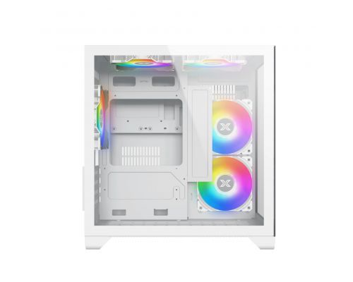 Xigmatek Case mATX - Aqua M Lite Arctic - 5 ARGB Fans, image , 8 image