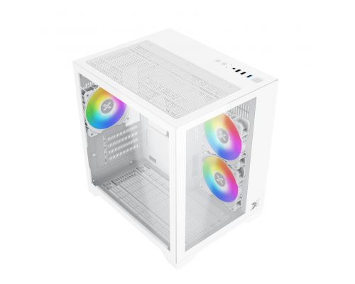 Xigmatek Case mATX - Aqua M Lite Arctic - 5 ARGB Fans, image , 17 image
