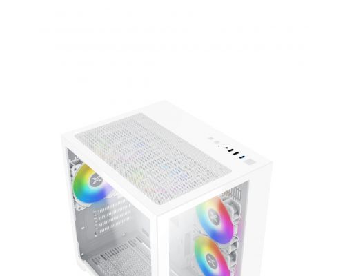 Xigmatek Case mATX - Aqua M Lite Arctic - 5 ARGB Fans, image , 20 image