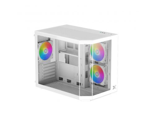 Xigmatek Case mATX - Cubi M Arctic - 6 ARGB Fans, image , 2 image