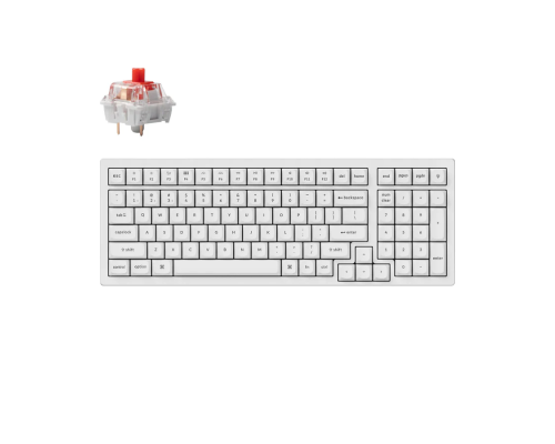 Mechanical Keyboard Keychron Keychron K4 Pro White K4P-O1, image 