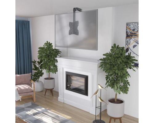 Hama TV Ceiling Mount, Swivel, Height-adjustable, 117 cm (46") up to 20 kg, 220876, image _ab__is.image_number.default