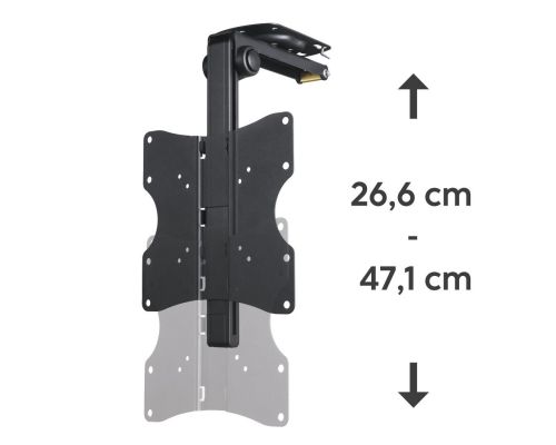 Hama TV Ceiling Mount, Swivel, Height-adjustable, 117 cm (46") up to 20 kg, 220876, image _ab__is.image_number.default