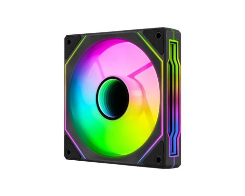 AeroCool Fan 120mm Phantom M-3R - Infinity Mirror ARGB, REVERSE - Black, image 