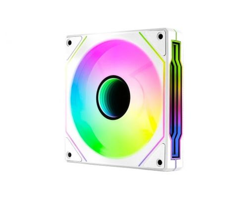 AeroCool Fan 120mm Phantom M-3 - Infinity Mirror ARGB - White, image 