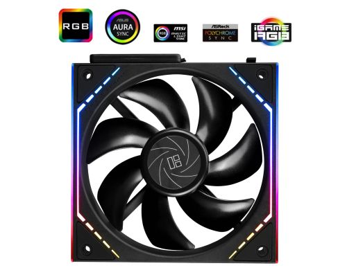 Thermalright Fan Pack 3-in-1 3x120mm - TL-M12Q x 3 - Infinity Mirror, Daisy-Chain, A-RGB, image , 3 image