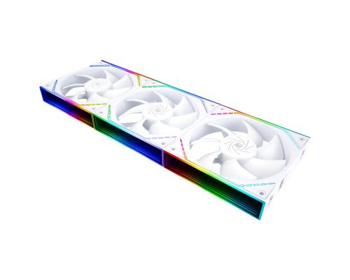 Thermalright Fan Pack 3-in-1 3x120mm - TL-M12QW x 3 - White, Infinity Mirror, Daisy-Chain, A-RGB, image 