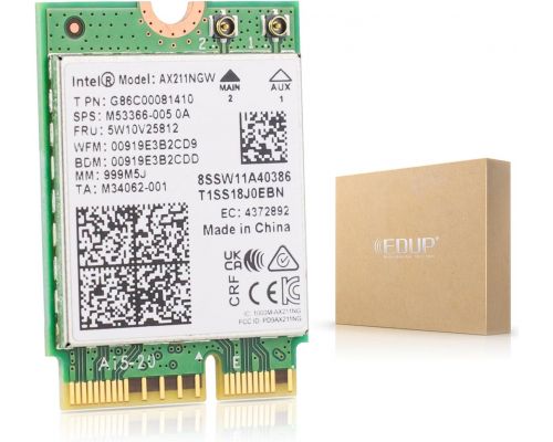 Ethernet Adapter Intel Wi-Fi 6E AX211 Gig+2230 2x2 AX R2 6GHz+ AX211.NGWG, image _ab__is.image_number.default