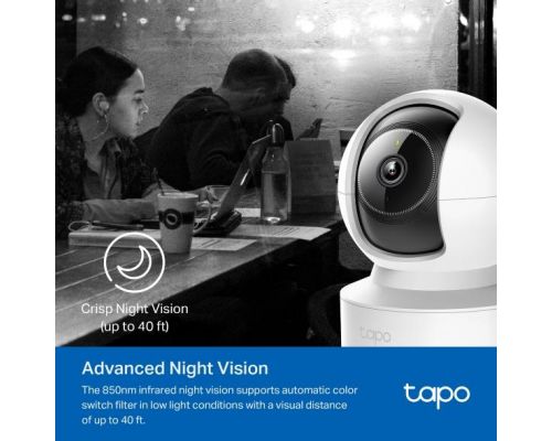 IP dome camera TP-Link Tapo C222, 2560x1440@30fps, Pan/Tilt, H.264, microSD, Wi-Fi, audio, RJ-45, image _ab__is.image_number.default