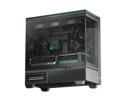 Thermalright Case mATX - TL-M10 Black - 4 x 120 mm ARGB included, USB-C, image 